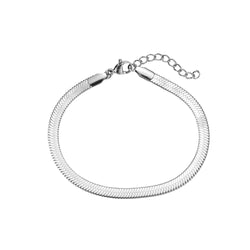 Armband Snake Chain 0,4cm Silber