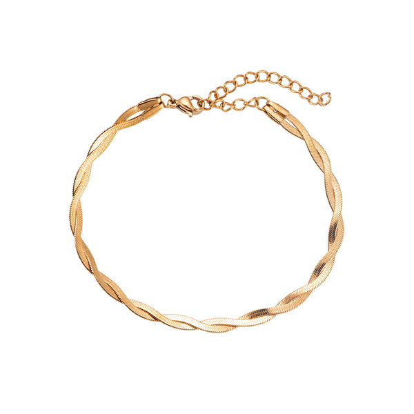 Armband Twisted Snake Chain Gold