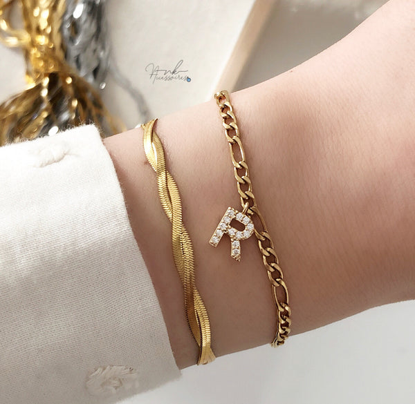 Armband Twisted Snake Chain Gold